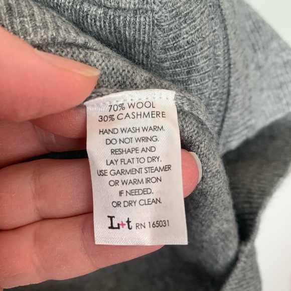 Label Thread Cashmere Wool Blend Zip-Up Hoodie - Picture 6 of 7